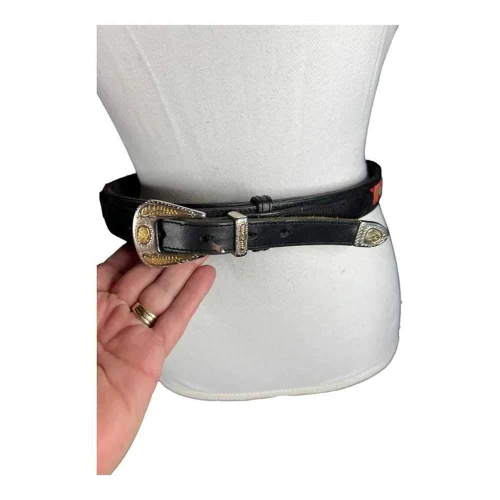Leather & Embroidered‎ Belt